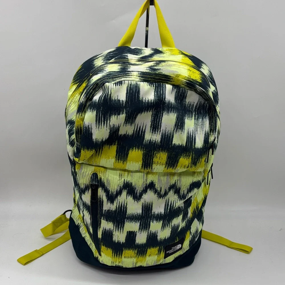 The North Face Black Yellow Patterned Backpack TOT8551F